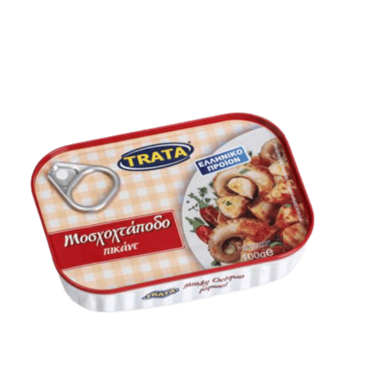 Oktopus pikant mariniert (100g) Trata von Trata bei Araxxon  - Hochwertiges griechisches Produkt.   Oktopus pikant mariniert (100g) Trata από Trata στο Araxxon  - Αυθεντικό ελληνικό προϊόν.